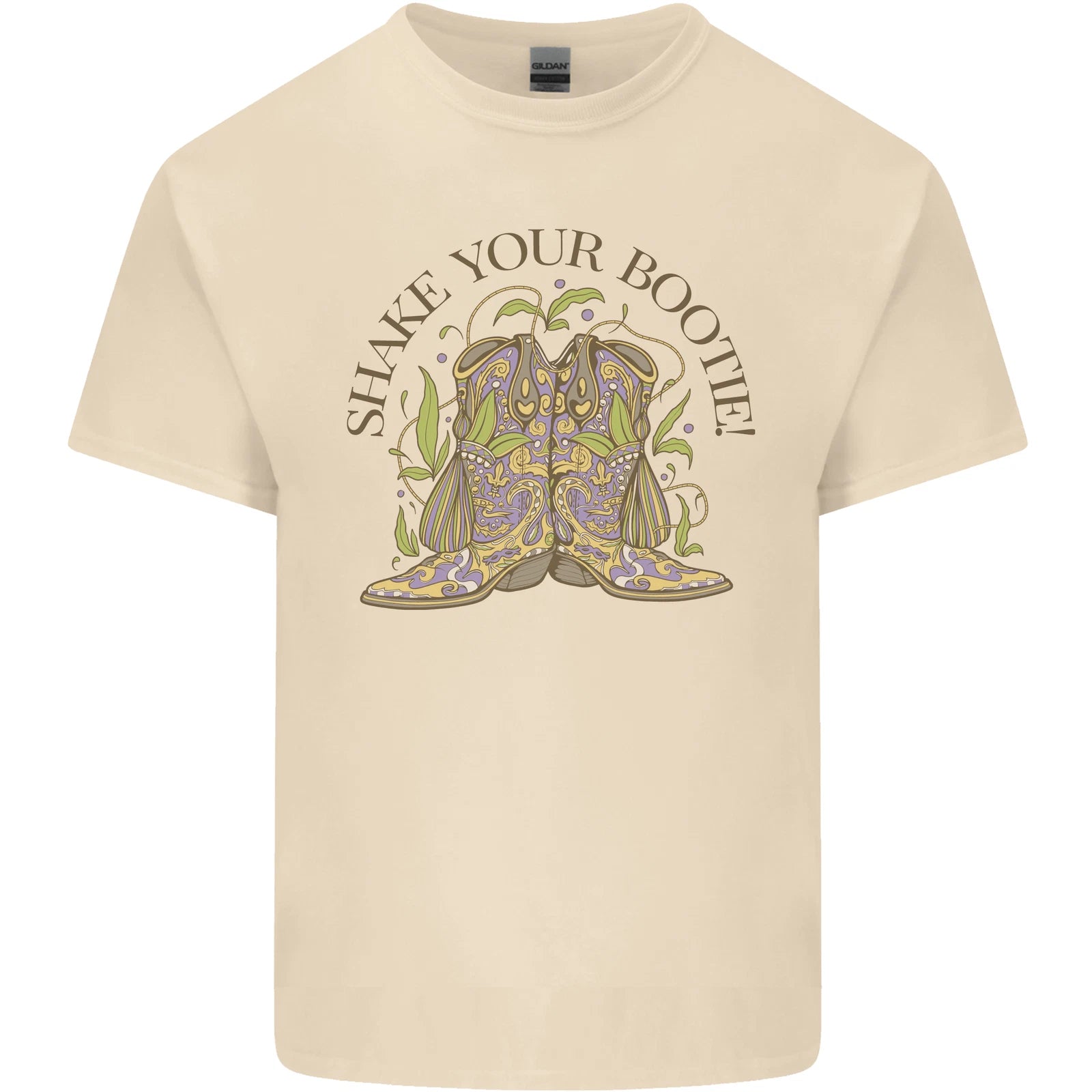 Mardi Gras Shake Your Bootie Mens Light Cotton T-Shirt