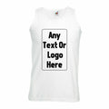 Personalised Custom Printed Valueweight Athletic Vest Sport Gym Summer Tank Tops