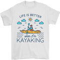 Life is Better When I'm Kayaking Funny Kayak Mens T-Shirt 100% Cotton