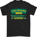 I Like Kayaking & 3 People Funny Kayak Mens T-Shirt 100% Cotton