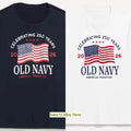 OLD NAVY US Flag 2026 250th Anniversary T-SHIRT reprint