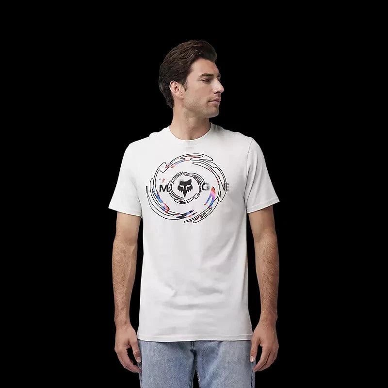 Fox Racing Energy Face Premium SS Tee Colour Light Grey Adult Mens size Medium