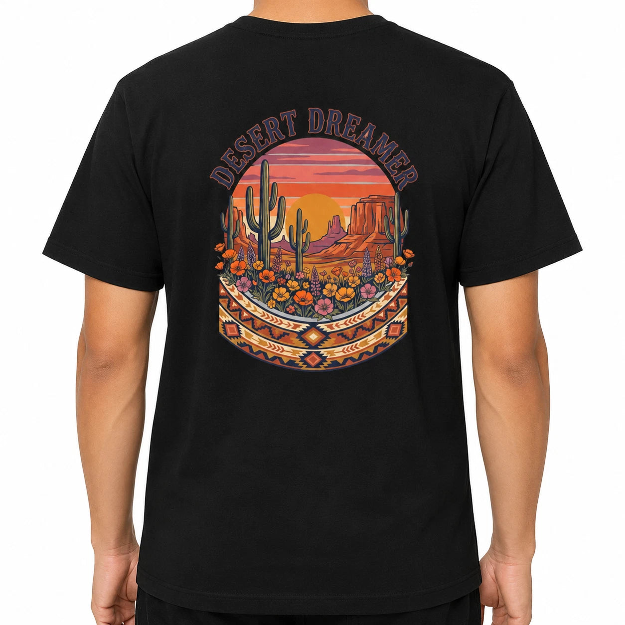 Desert Dreamer cactus sunset T-Shirt | Southwestern floral tee