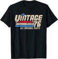 Vintage 76 Retro 1976 50th Birthday Dad 2026 T-Shirt