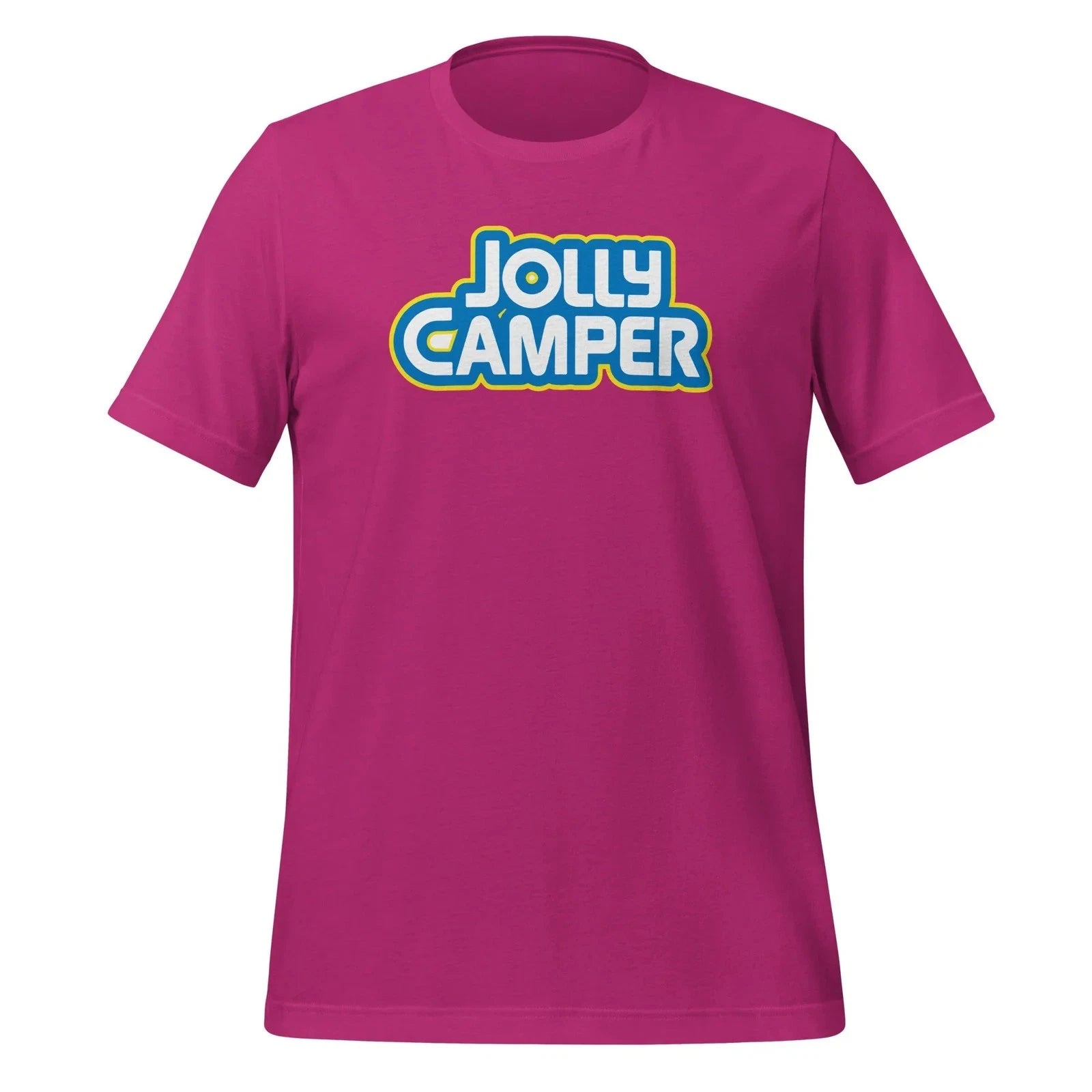 Jolly Camper Camp Outdoor Hike Parody Logo Funny Unisex T-Shirt