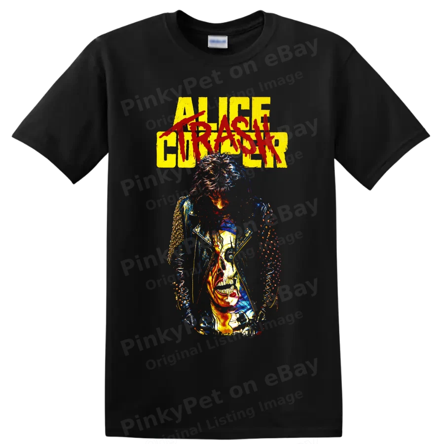 Alice Cooper Rock T Shirt Gothic Horror Skull Punk Concert Vintage Graphic Tee