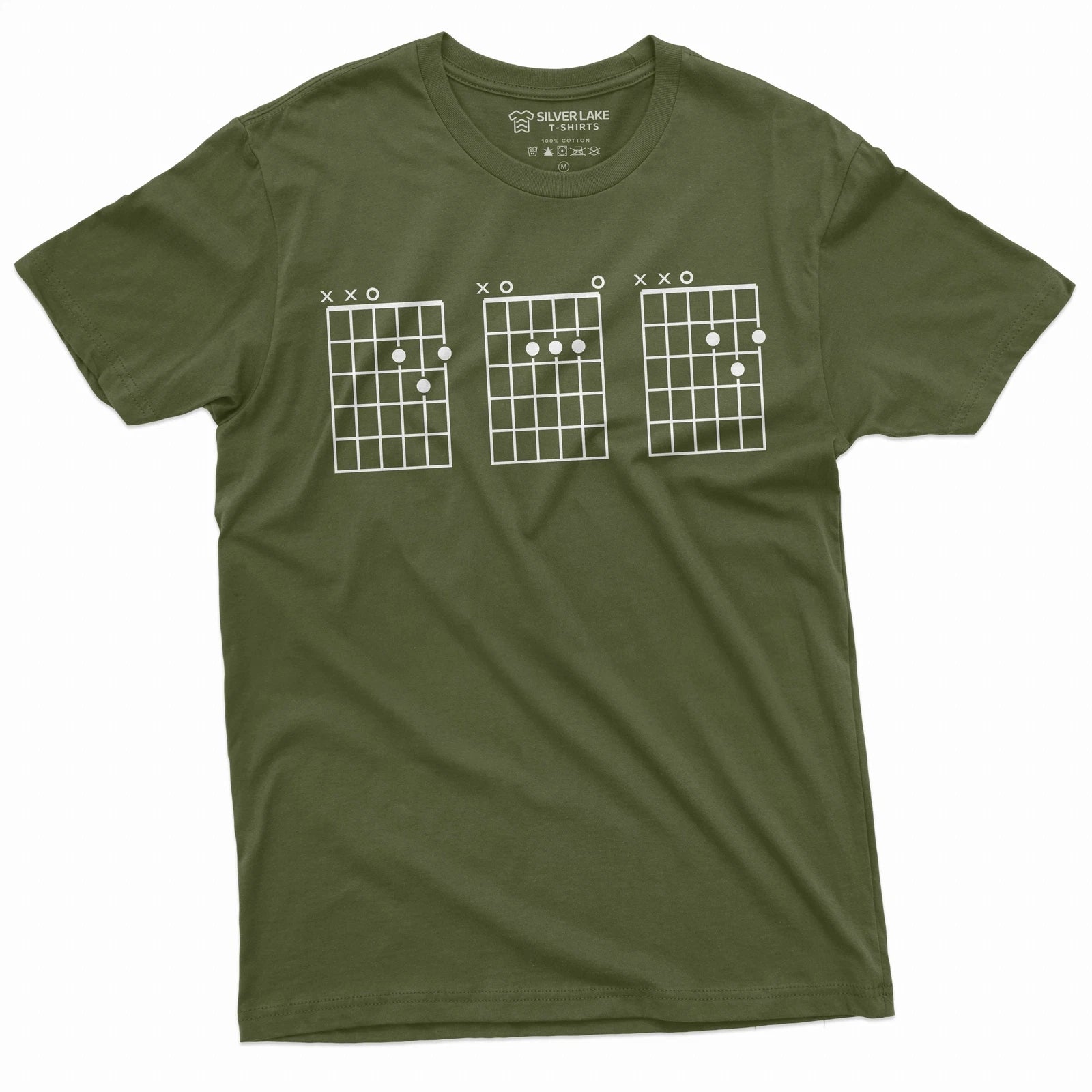 Mens Fathers day Guitar player dad shirt Guitarist tee shirt guitar chords shirt