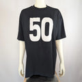 Over the hill 50 wheelchair black tshirt unisex adult vintage retro