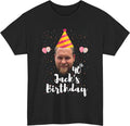 Personalized Birthday Photo T-Shirt - Custom Face Name Matching Group Tee Gift