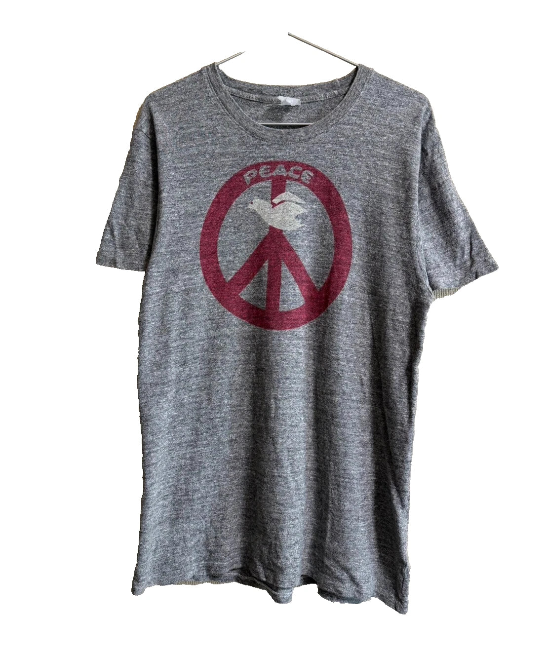 Jackson Matisse 70s Vintage Style Peace Dove Graphic Tee Gray M Made in Japan