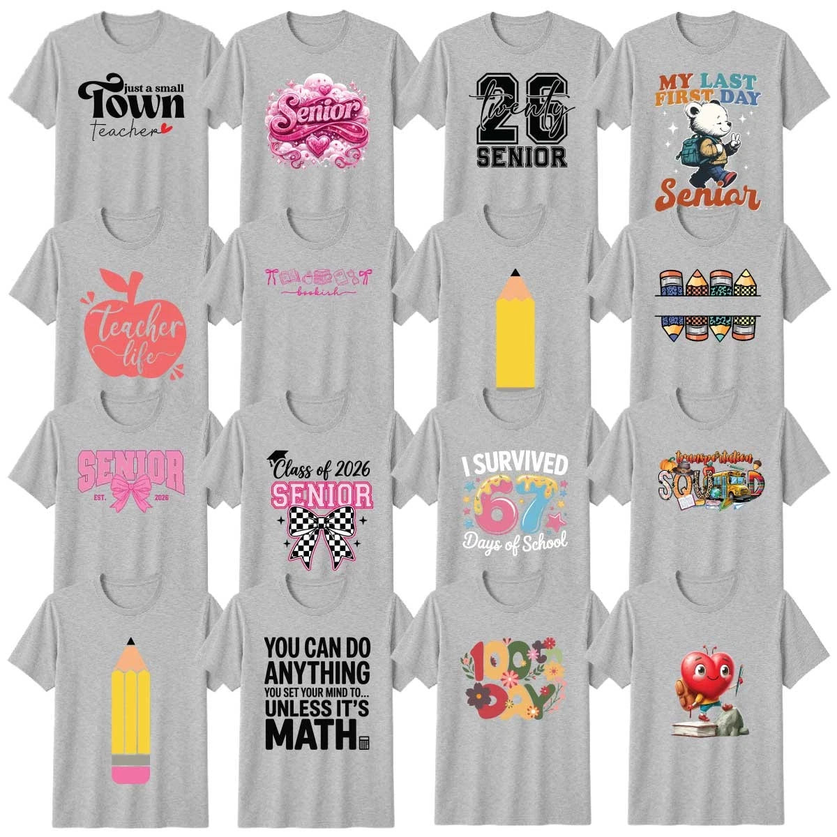 Funny Teachers T-Shirt Education School Supply Senior Class Teacher Gift