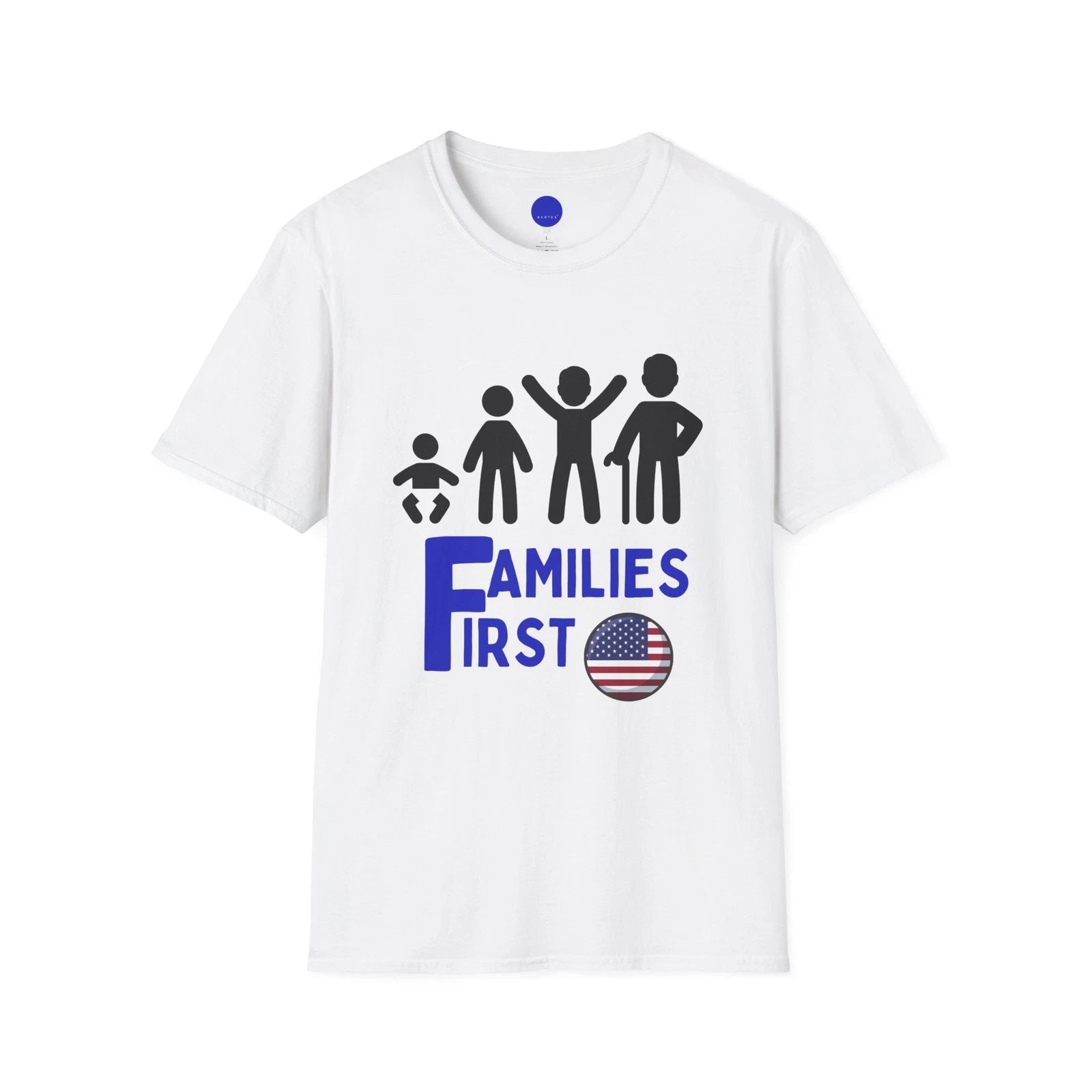 Families First T-Shirt Family Tee Matching Family Reunion Outfit Shirt Patriotic