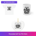 Custom Pet Paw Gift Set Shirt Mug Ornament Personalized Name Bundle