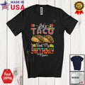 Taco My Birthday; Joyful Cinco De Mayo Custom Name Mexican Taco Food T-Shirt