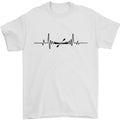 Kayak ECG Kayaking Heart Pulse Mens T-Shirt 100% Cotton