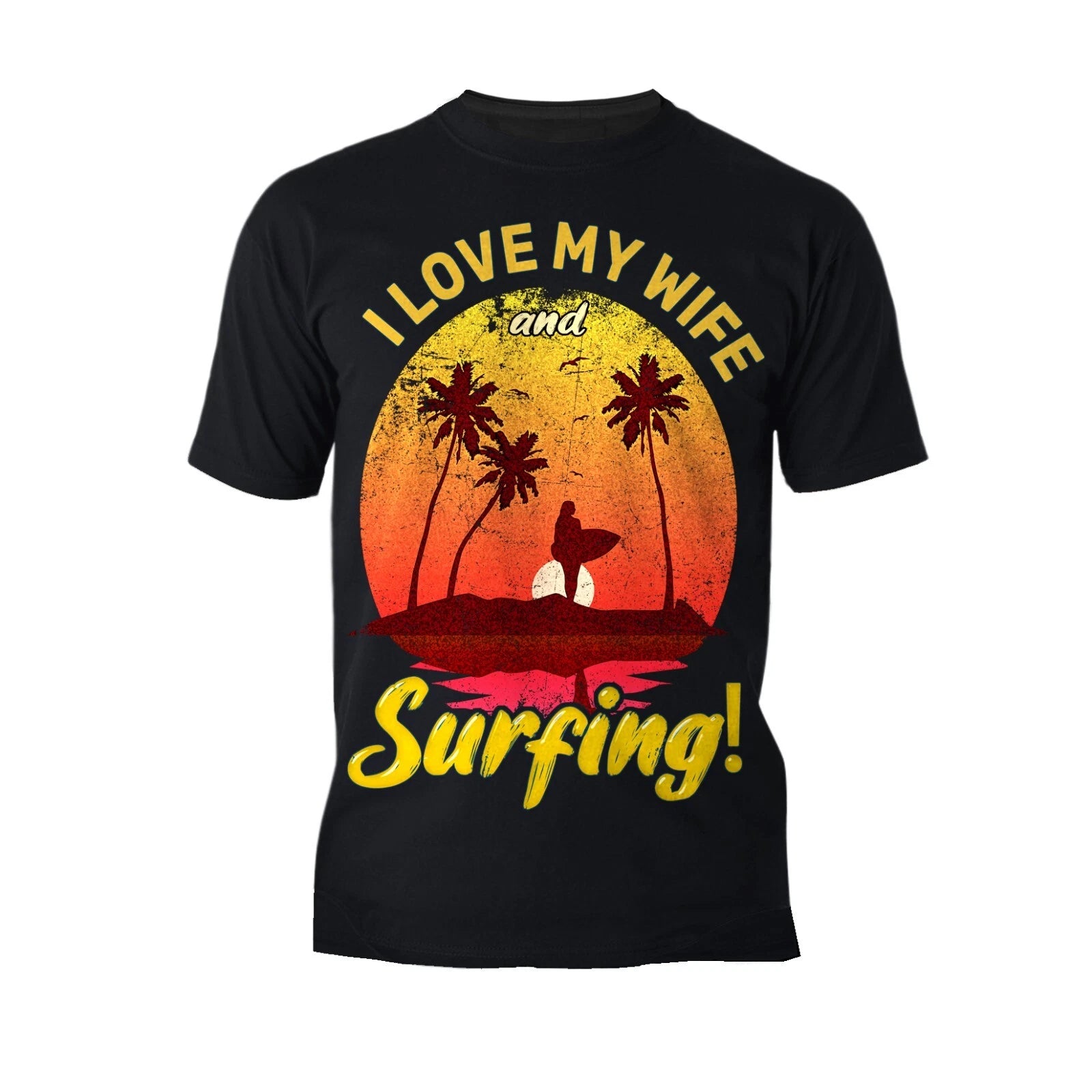 Summer Vibes Tropical Sunset Surfer Love Beach Waves Holiday Men's T-Shirt