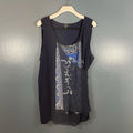 Alfani Women’s Blue Sleeveless Faux Wrap Blouse Size 3X