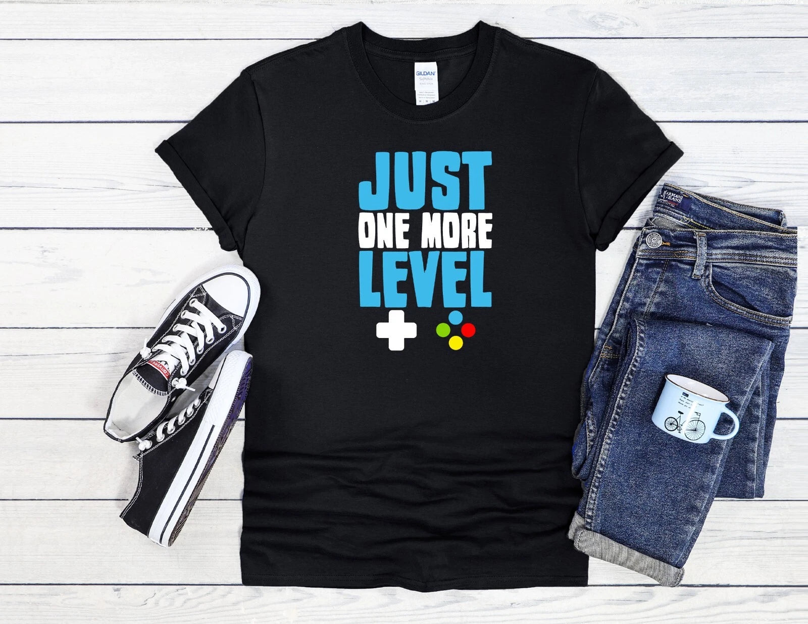 Just One More Level Game Level Up Men Women Unisex T Shirt Hoodie Baseball 3735