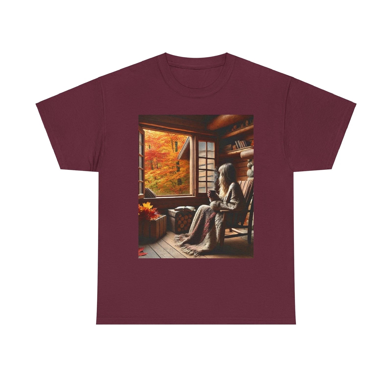 Unisex Heavy Cotton Tee - Pumpkin Spice Season Graphic Shirt