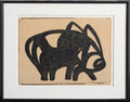 Unknown Artist, Me, Myself, and I, Linocut, signed in pencil