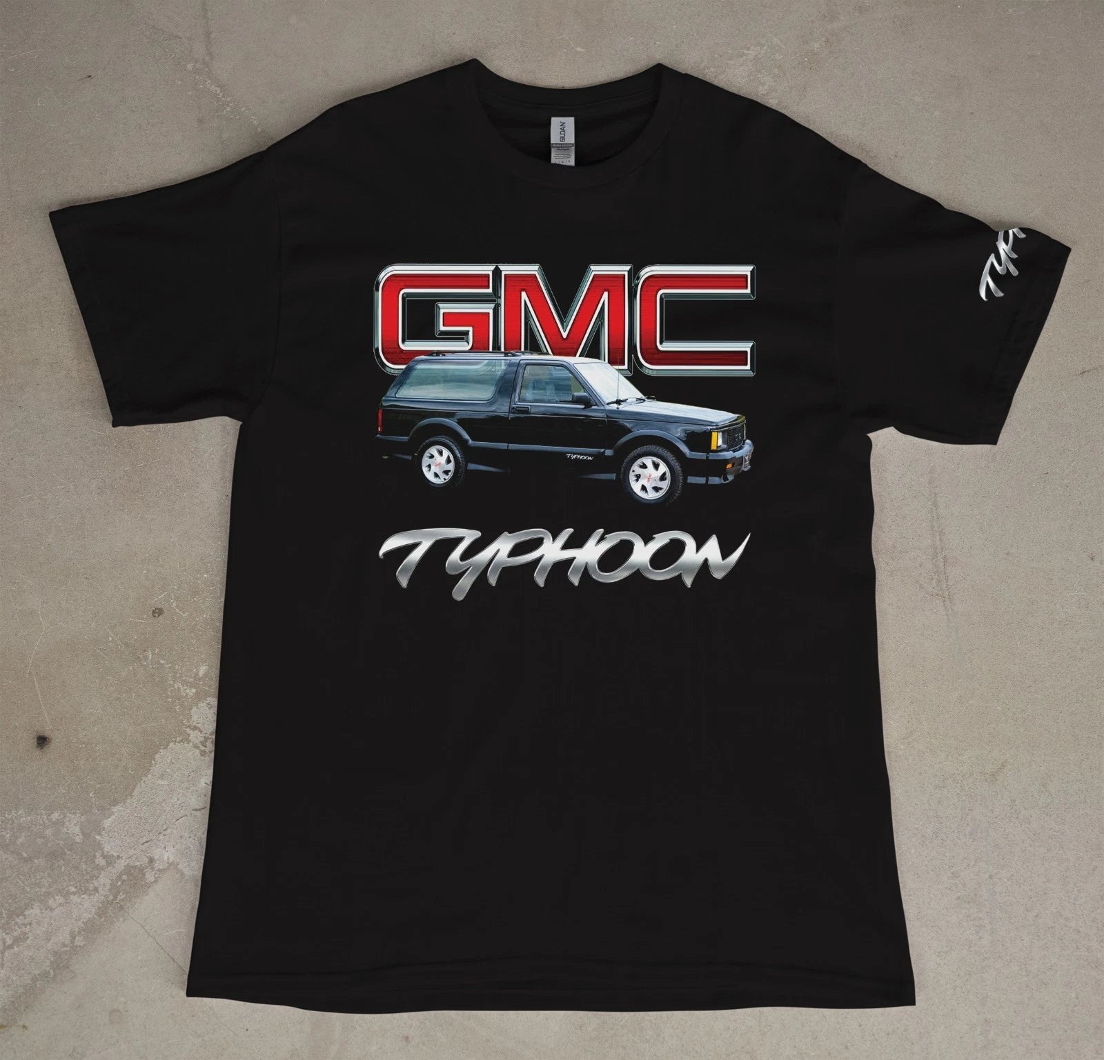 Black GMC Typhoon Custom Tshirt  Tee Shirt