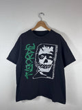 Vintage Style Skull Graphic T-Shirt Black Mens L Streetwear Punk Tee