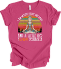 Mostly Peace Love Light Yoga Shirt Funny Meditation Chakra Vintage Sunset Gift