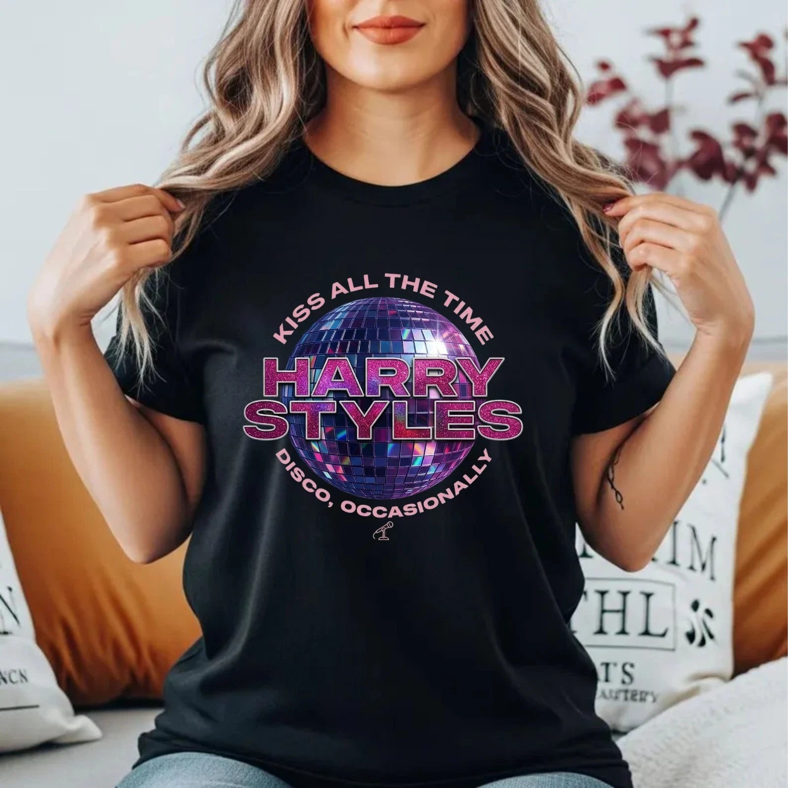 Music Fan Graphic TShirt Disco Concert Shirt Retro Dance Ball Pop Graphic Tee