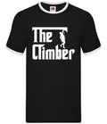 The Climber - Mens Ringer - Climbing Free Climb Rock Face Bouldering