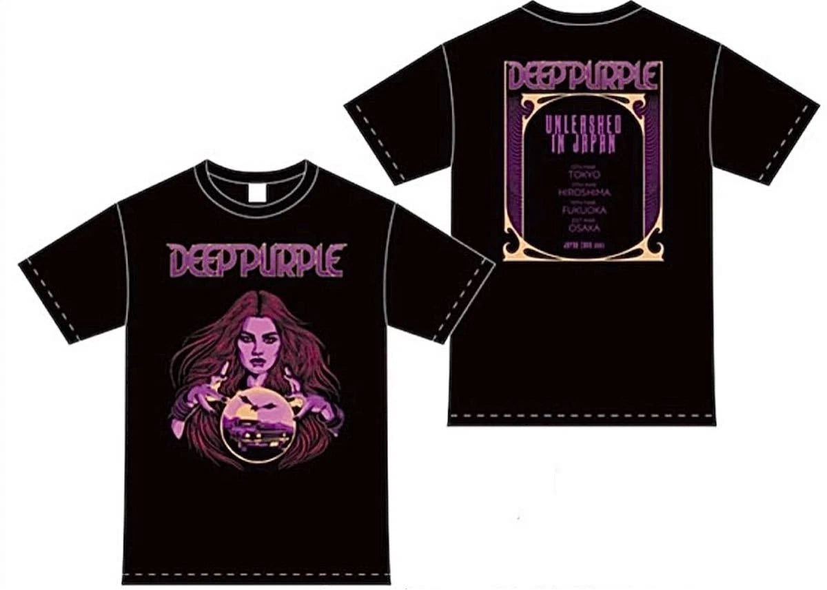 Deep Purple Unleashed Japan 2023 T-shirt XL FORTUNE TELLER Official