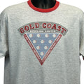 Vintage 90s Gold Coast Bowling Center T Shirt Gray Las Vegas Bowler XL X-Large