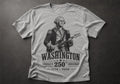 George Washington Guitar Shirt, America 250th Anniversary Tee, Vintage