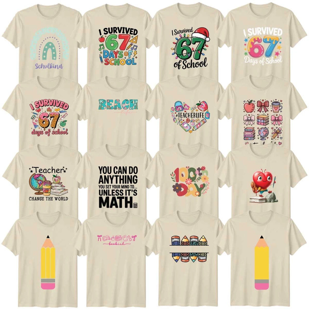 Funny Teachers Adult T-Shirt Education School Supply Senior Class Teacher Gift