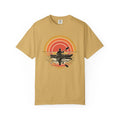 Kayak Sunset 'Just Flow' T-shirt | Retro Sunset Kayaking Tee