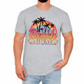 Beach Bum Mens T-Shirt Tropical Sunset Summer Vibes Retro Holiday Gift