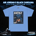 T-Shirt To Match Retro 5 Black Carolina Shoes -LOCKED IN Sneaker Tee