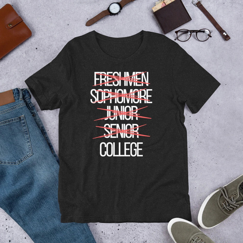 Funny High School College Senior Year Level Complete t-shirt