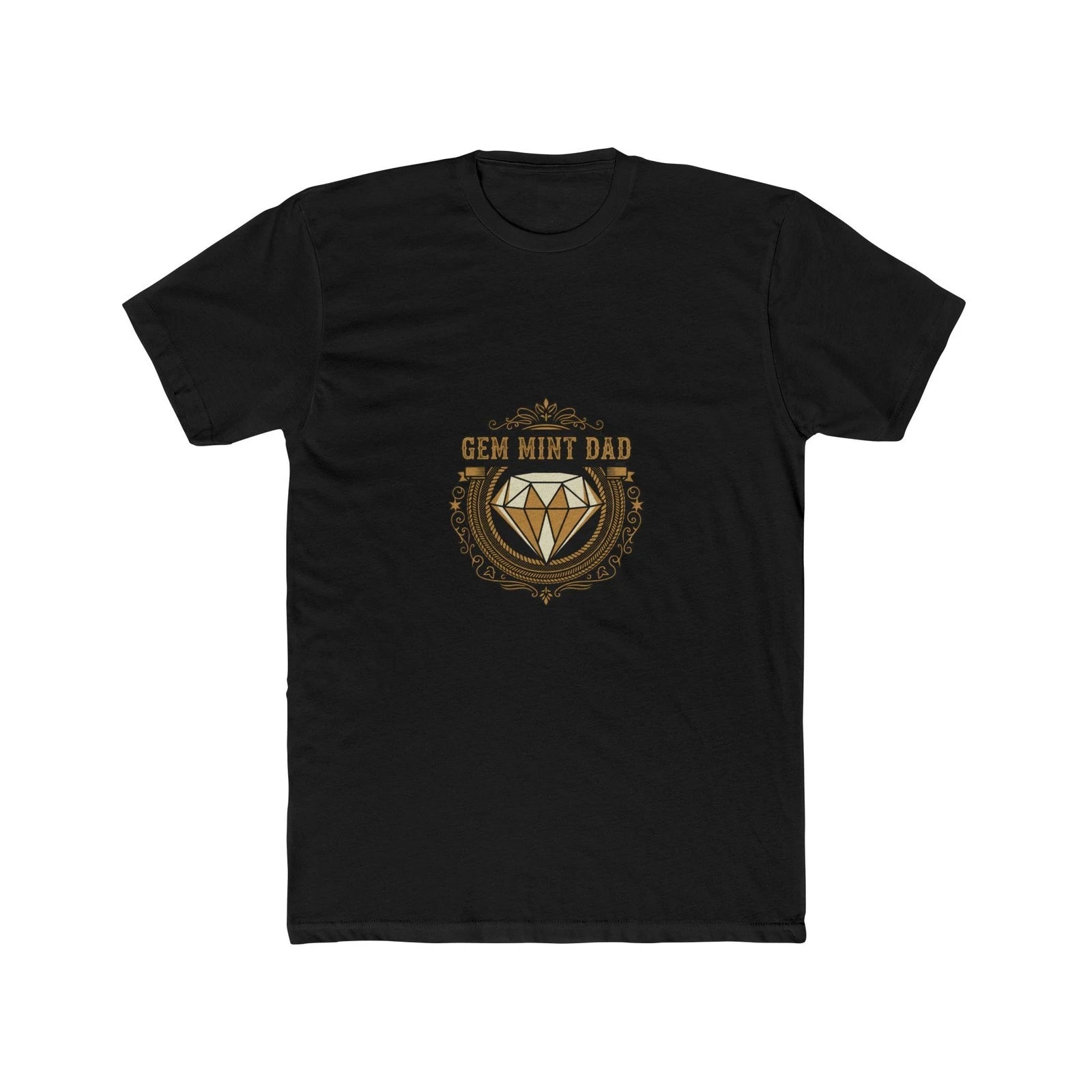 Gem Mint Dad  Vintage Badge Trading Card Collector Father's Day G | T-Shirt
