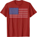 4Th Of July American Flag Chickens Farm Patriotic Unisex T-Shirt