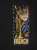 Vintage 1989 New Orleans French Quarter Mardi Gras Screen Stars Best USA Graphic