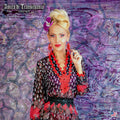 women clothing summer dress haute couture black fashion red country flowers bead