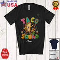 Custom Name Taco Squad; Cinco De Mayo Dabbing Mexican Taco Lover Family T-Shirt