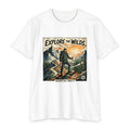 Explore the Wilds hiking graphic T-Shirt | Adventure awaits mountain design