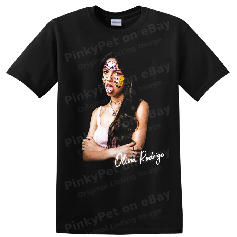 Olivia Rodrigo SOUR Album Aesthetic Pop Music Graphic T Shirt Colorful Art Tee