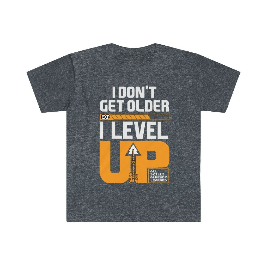Gamer Tshirts for Men I don’t Age I Level Up Christmas Gift for Dad Graphic Tee