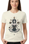 Meditation Celestial Astrology Shirt Lotus Pose Gift for Her Comfort Colors 1717
