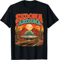Sedona AZ Retro 70's Alien Sunset Travel Vintage Adventure Unisex T-Shirt