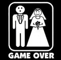 Game Over T-shirt Wedding Marriage 5 Colors S-3XL
