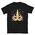 Funny Mardi Gras Design Mask Unisex T-Shirt