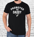 Personalised Promoted To Daddy T Shirt Custom Name Est Year New Dad Gift Tee